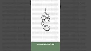 Gucci snake logo machine embroidery design embroidering process