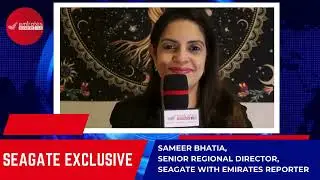 EXCLUSIVE: #seagate  SEAGATE STORAGE SOLUTIONS EXPERT SPEAKS WITH EMIRATES REPORTER FROM #intersec