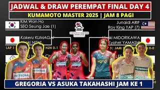 Jadwal & Draw Perempat Final Kumamoto Master 2025: Jorji vs Asuka Takahashi | Kumamoto Masters Japan
