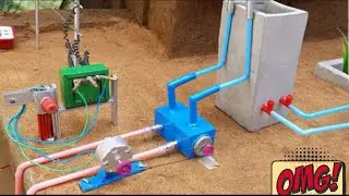 How to make water pump science project ||220volt transformer|Motor|Project
