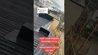 PERFECT METHOD TO INSTALL HIDDEN ROOF STYLE #construction