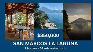 2 Waterfront Houses for Sale in San Marcos La Laguna | Prime Location at Lake Atitl&aacute;n