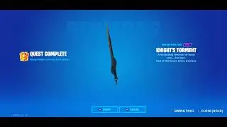Unlocked Knight's Torment Pickaxe | Fortnite (Season 2)