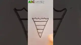 Ice Cream Drawing With A | Easy Drawing For Kids | #shorts