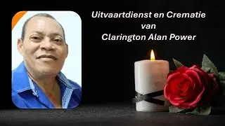 LIVESTREAMING  Uitvaartdienst en Crematie van Clarington Alan Power (aka Boris)