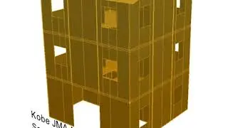 Time-history Dynamic Analysis of a 3-storey CLT structure - Kobe JMA - PGA=0.15g