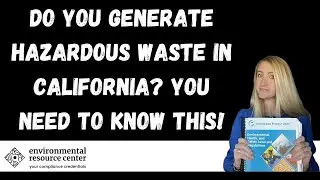 Who needs California Hazardous Waste Management RCRA Training?