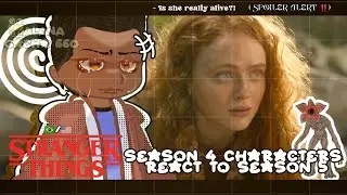 &bull;|Stranger Things Season 3 React to Season 5 (SPOILER ALERT‼️)|&bull; GACHA CLUB 🇧🇷/🇺🇸