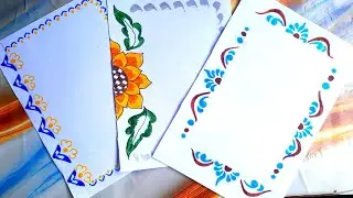 Assignment front page design simple/how to make frontpage for project work/simple and easy border 
