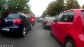 Landsberger Alle to Messe Nord ICC by bike in Berlin (23.09.2017)