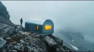 Alone at 3000m &ndash; Sleeping in a Hidden Mountain Cabin | Switzerland 4K
