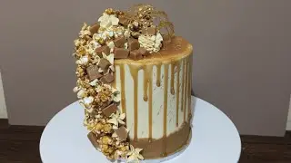 Decorating a DELICIOUS Salted Caramel Drip Cake!