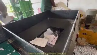 Industrial paper shredder, Paper shredder, #Paper #shredding #machine, Note books shredding Machine