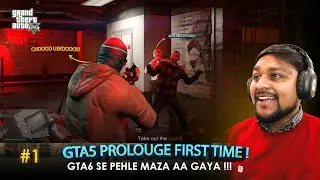 GTA 5 First Mission Gameplay in Hindi - The Bank Robbery (Prologue)
