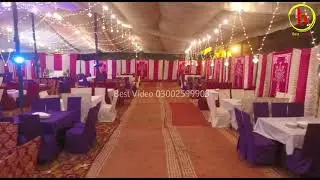 Valima Decoration | Loharwadda Hall Lyari Wedding Drone Footage