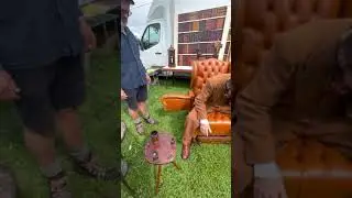 Antique Wingback Leather Chair, Atters Explores at Ardingly Antiques Fair