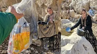 The Kind Operator Helping Pregnant Fatemeh Homeless in the Mountain Cave ❄️🫄⛰️
