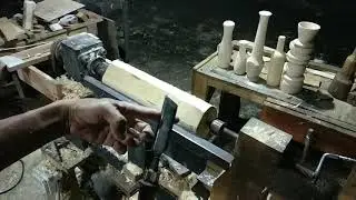 video amatir bubut kayu ( proses dasar )