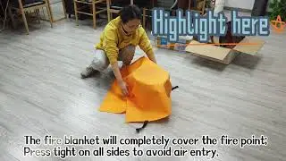 🔥 Silicone Coated Fire Blanket &mdash; Superior Flame Suppression & Heat Shielding 🔥