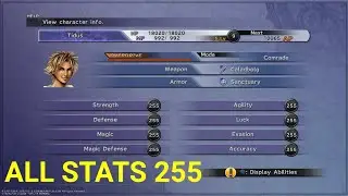 FINAL FANTASY X HD Remaster - All Stats 255