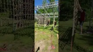 Just having some fun in the adult jungle gym!