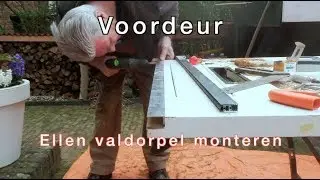Timmertip 1041 Valdorpel tochtstrip monteren op de voordeur.Unieke oplossing !