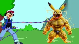Pokemon New episode hindi | ash charge pikachu | Pokemon funny animation | closed animation 