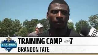 Brandon Tate | Post-Practice Presser | Practice #7 | 2018 Training Camp