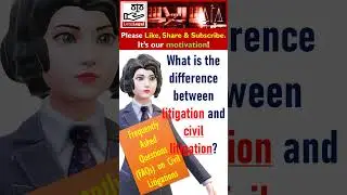 What is the Difference Between Litigation & Civil Litigation #civillitigation #litigation #civilsuit