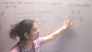 L51,show that the complex variable function f(z)=mode(z)^2 is differential only at the origin #aktu