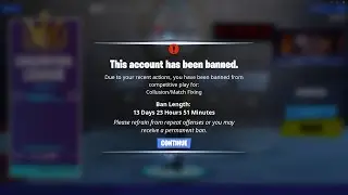 Why I think I was banned for 14 days (False ban)
