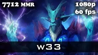 w33 Leshrac 4vs5, 30 kills, 7712 MMR Ranked Match Dota 2
