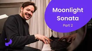How to play 'Moonlight Sonata' by Beethoven on the piano (Pt. 2) -- Playground Sessions