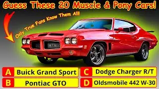 Guess 20 Iconic American Pony & Muscle Cars &mdash; Can You Name Them All?