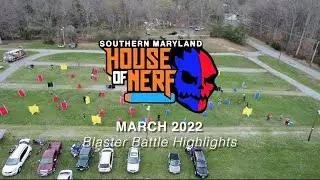 Southern Maryland House of Nerf Season Opener March Blaster Battle Highlights