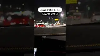 TRAVANDO S&Atilde;O PAULO DE FERRARI E LAMBORGHINI #ferrari #458 #ferrari458 #lamborghini #aventador #svj