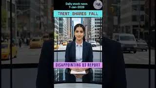 Trent shares crash 9% after Q3 update 📉#RetailStocks #Q3Results #earningbrain #ytshorts  #india