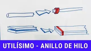 Anillo de hilo con pegamento para uniones extrafuertes