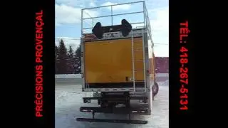Porte Roll-up automatique, remorque sur mesure