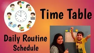 #TimeTable #LockdownRoutine #Schedule #Kids #Tips #Useful #Rudra #SmallWonder