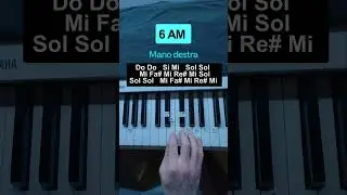 6 AM - Piano Tutorial 🎹 #shiva #piano #pianotutorial #challenge #spartito👇