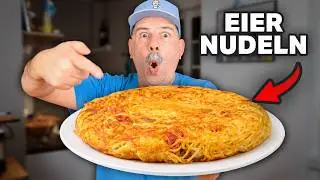 SO machst DU Eiernudeln wie wir in Napoli! (Frittata di Spaghetti)