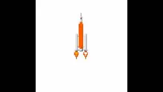 Space Launch System Pixel Art | #shorts #pixelart #spacelaunchsystem #sls #artemis1 #moon