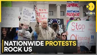 Nationwide Protests Rock US As Demonstrators Slam Trump, Musk, and Project 2025 | WION