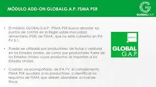 Webinar: Introducción al AddOn FSMA PSR | NSF International