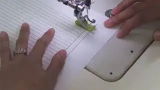3 Single needle sewing machine practice   Paper sewing exercise 3   Sewing 1 cup stitch at full spee