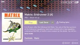 Matrix: Gridrunner 2 (A) | The Llamasoft Collection | Game 16 of 27 | Evercade Handheld