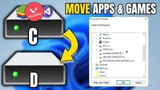 How to MOVE Apps & Games to Another DRIVE or External DISK (2025)