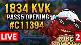 Pass5 Opening 1834 KVK #C11394 🔥 LIVE! 🔴 1079 vs 1834 & 2112 #2