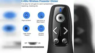 Review: Presentation Clicker Wireless Presenter Remote for PowerPoint, Powerpoint Clicker with...